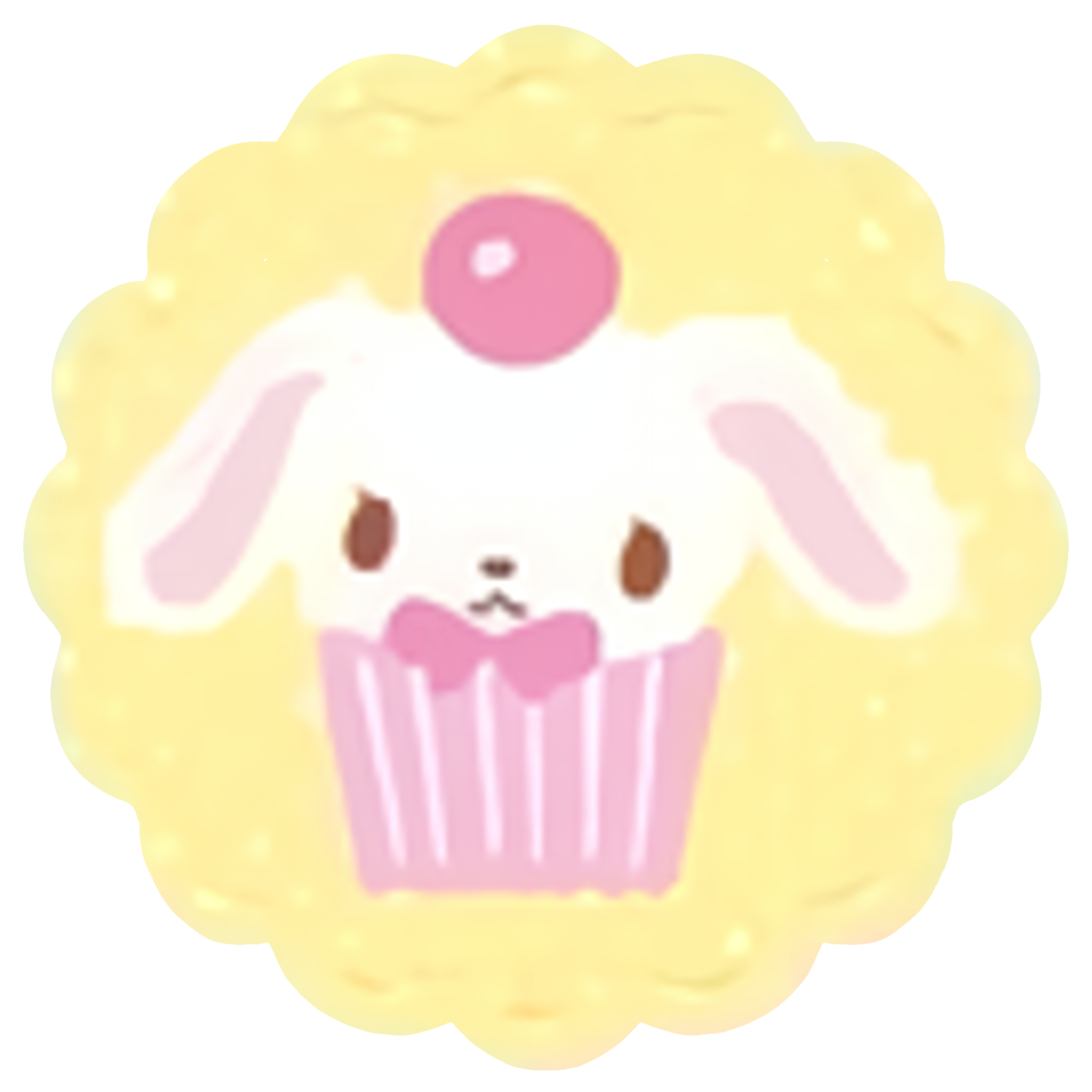 Official Shiro Usa Biscuit-Shaped Sticker Asset